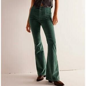 Free People Jayde corduroy flare jeans women's 28 cords high waist stretchy